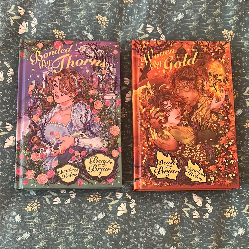 Moonlight book box Bonded by Thorns and Woven by Gold by Elizabeth Helen